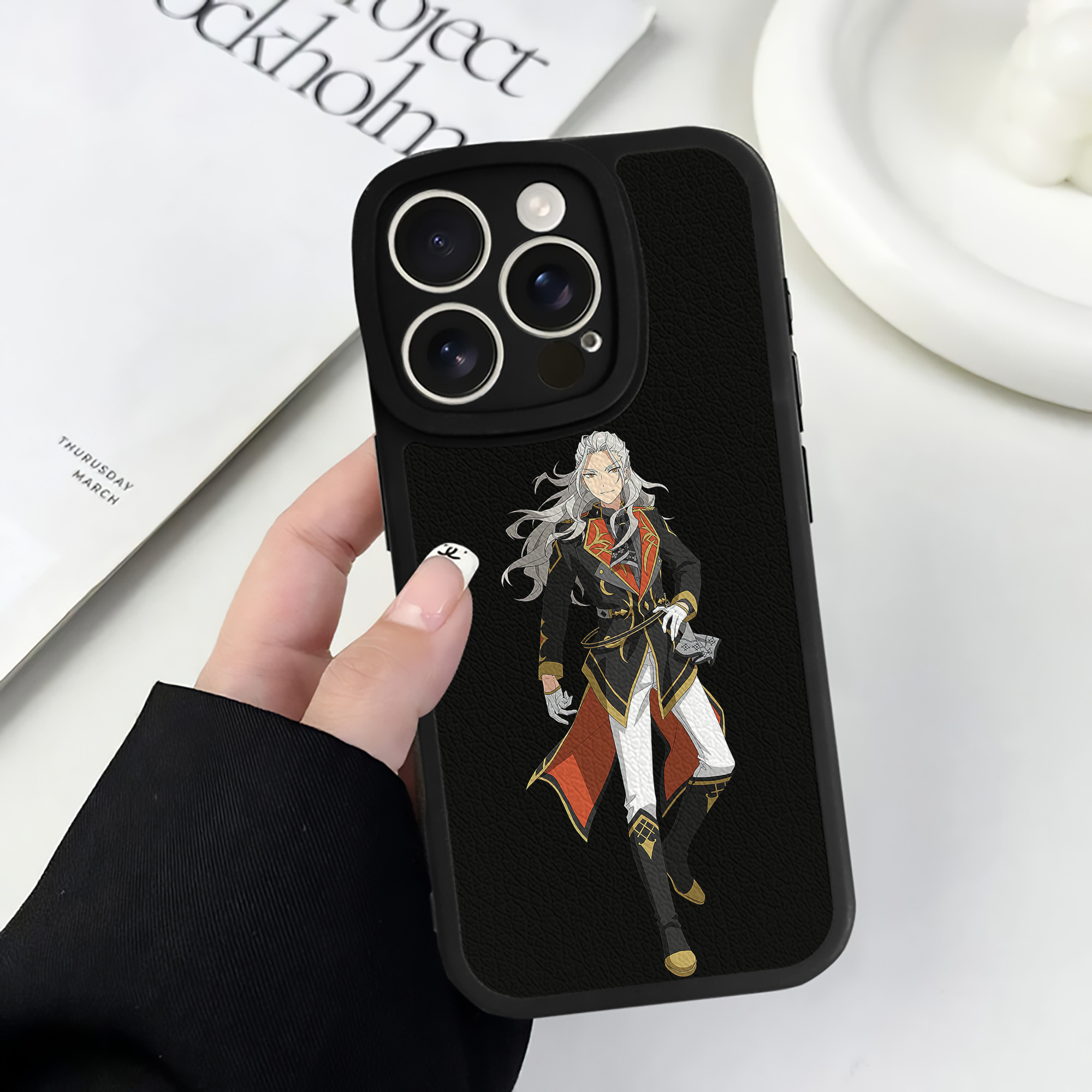 （画像用） あんさんぶるスターズ! Ensemble Stars 【iPhone 16シリーズ対応】シリコンスマホケース（レザー調） 材質：シリコン